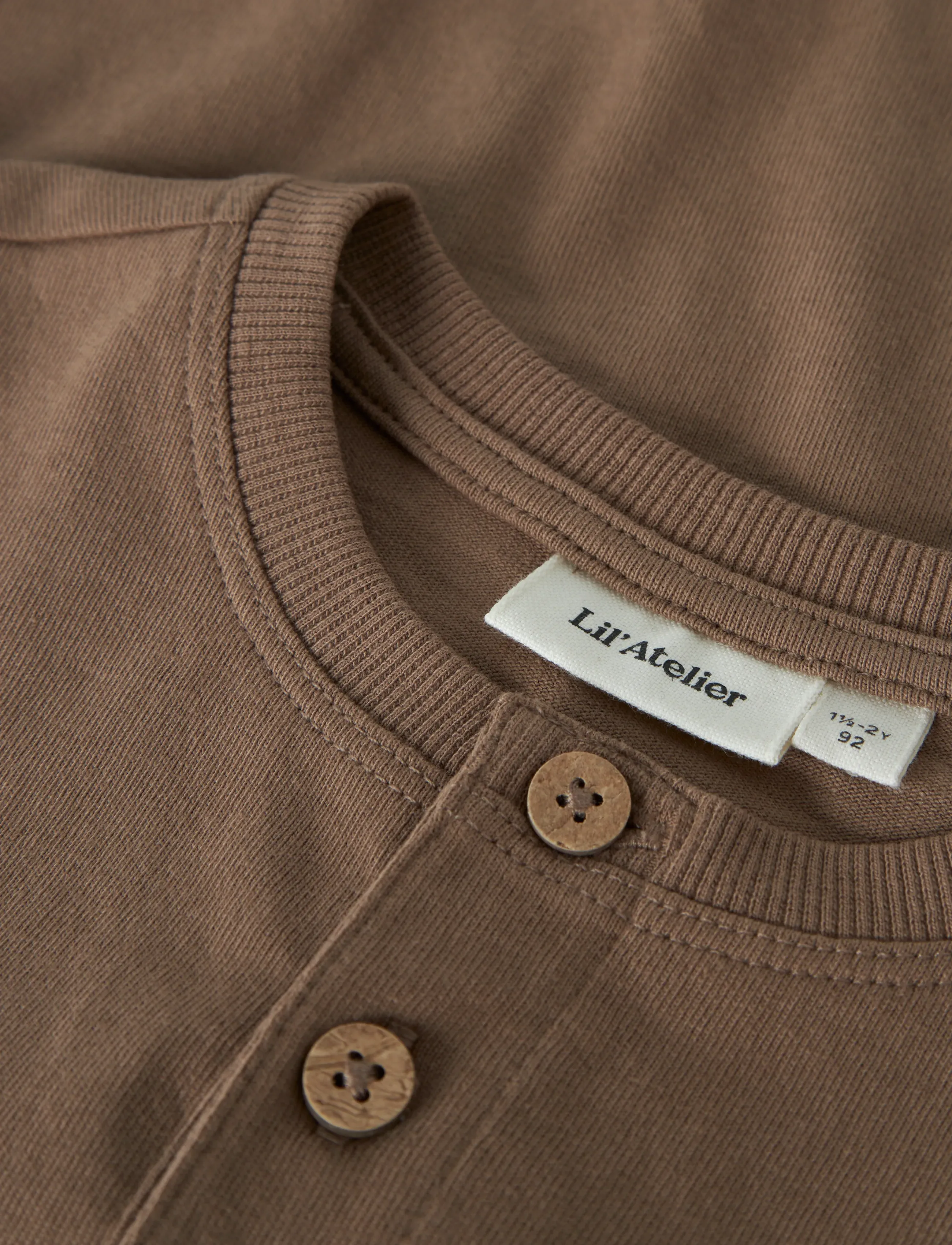 Lil'Atelier - NMMDOLAN LEN SS LOOSE TOP LIL - korte mouwen - coca mocha - 3