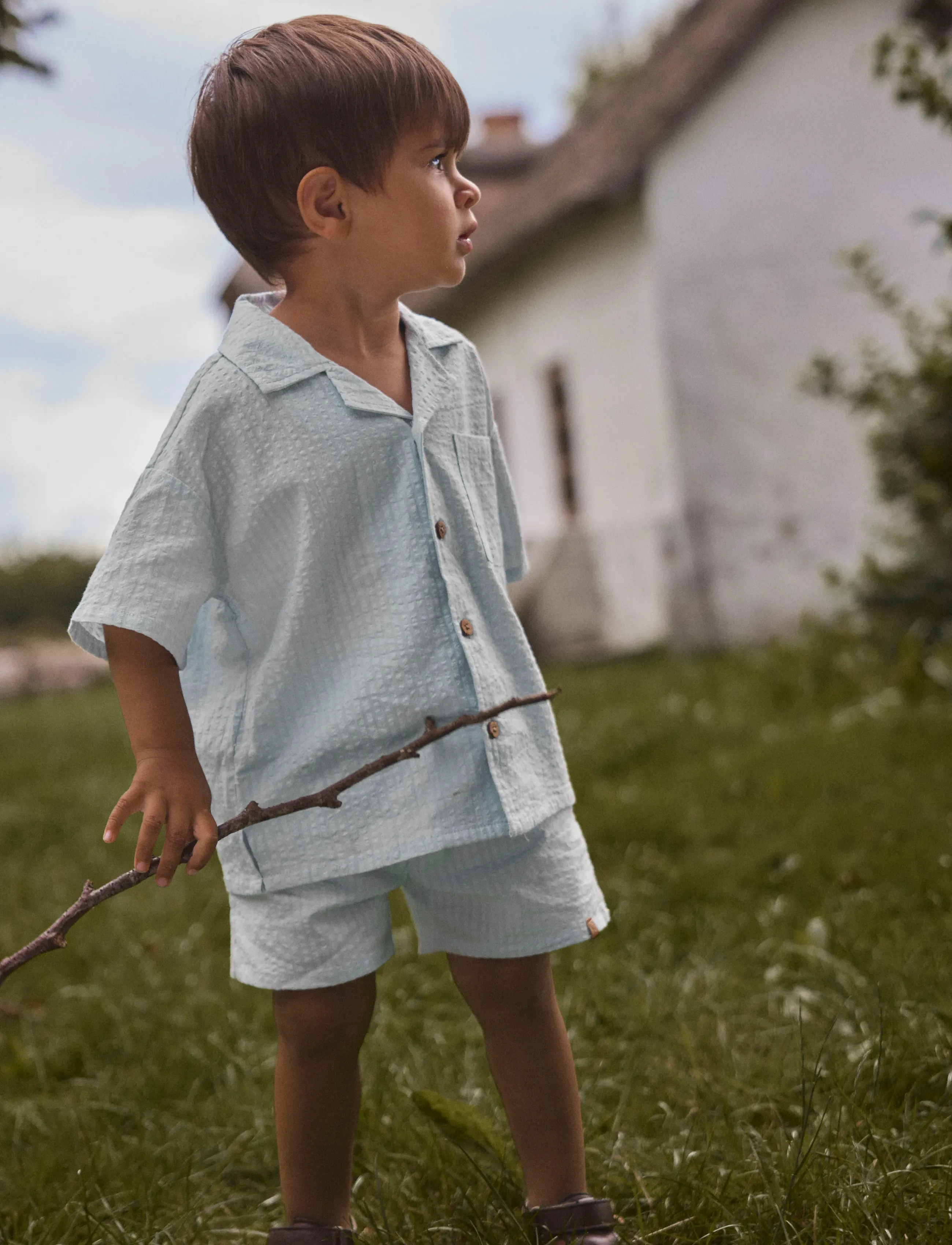 Lil'Atelier - NMMHOMAN MAK SS LOOSE SHIRT LIL - chemises à manches courtes - plein air - 2