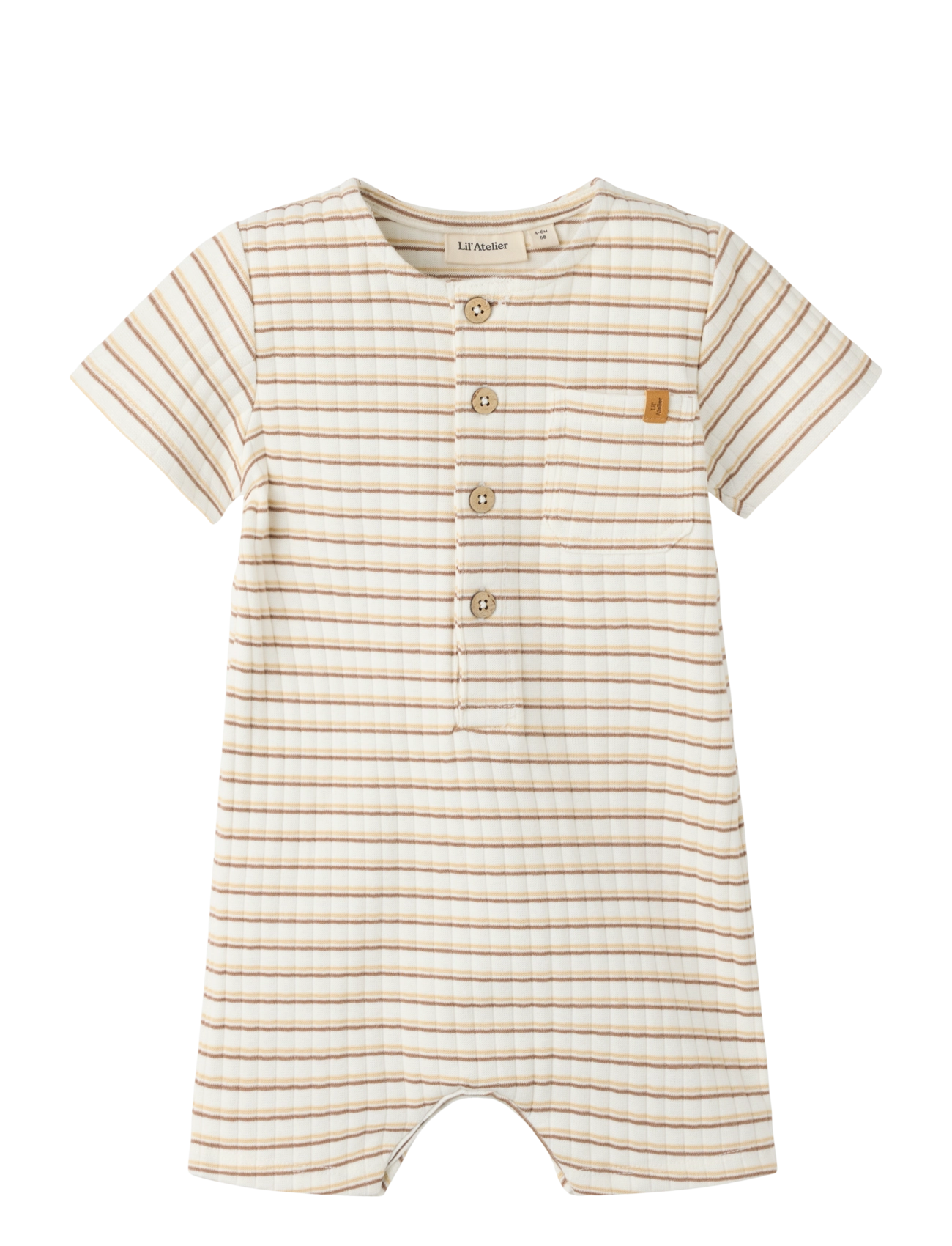 LIL'ATELIER Nbmhaldur Ss Loose Kurz Anzug Lil Cream - 80 - Kinder