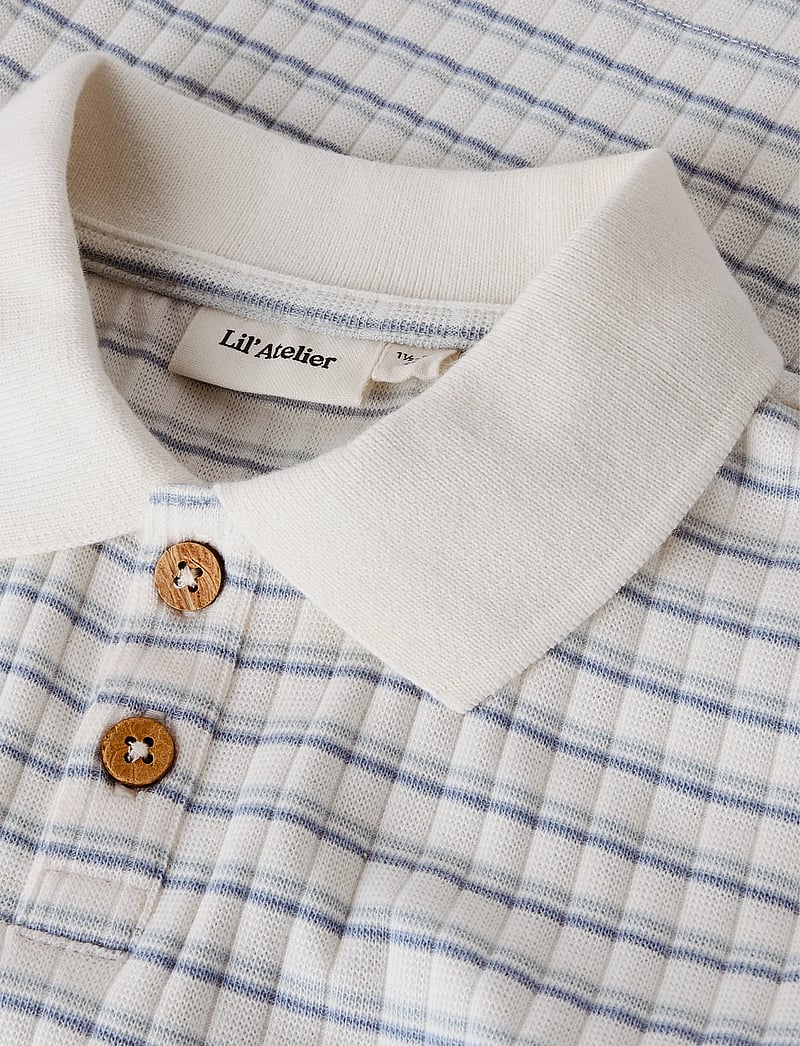 Lil'Atelier - NMMHALDUR SS LOOSE POLO LIL - kurzärmelig - coconut milk - 4