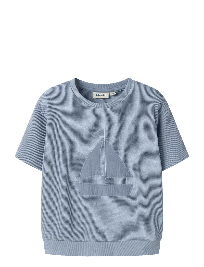 Lil'Atelier - NMMHARUN SS LOOSE SWEAT LIL - sweatshirts - dusty blue - 1