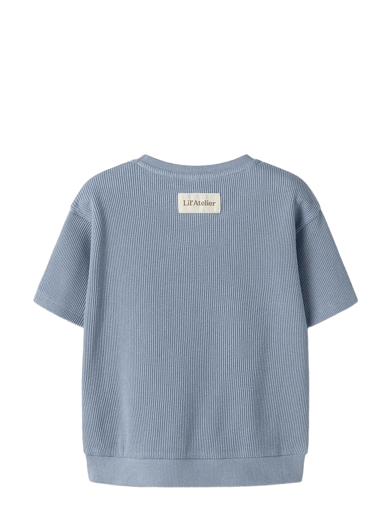 Lil'Atelier - NMMHARUN SS LOOSE SWEAT LIL - sweatshirts - dusty blue - 2