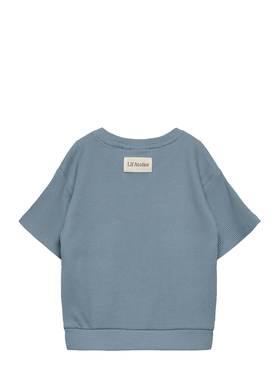 Lil'Atelier - NMMHARUN SS LOOSE SWEAT LIL - sweatshirts - dusty blue - 2