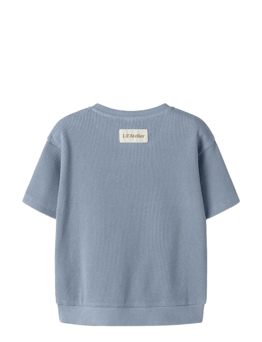 Lil'Atelier - NMMHARUN SS LOOSE SWEAT LIL - sweatshirts - dusty blue - 2
