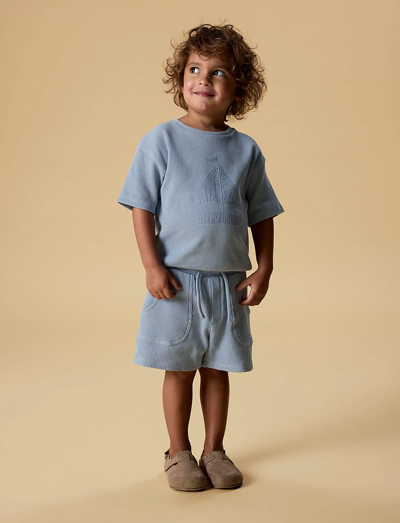 Lil'Atelier - NMMHARUN SS LOOSE SWEAT LIL - sweatshirts - dusty blue - 3