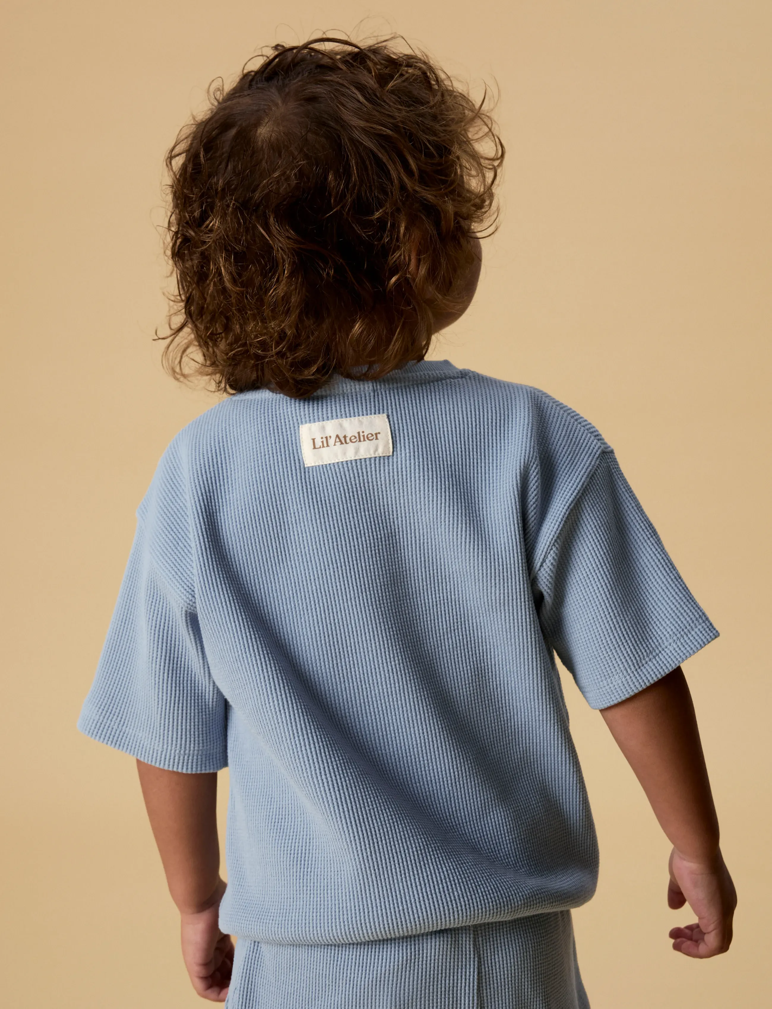 Lil'Atelier - NMMHARUN SS LOOSE SWEAT LIL - sweatshirts - dusty blue - 4