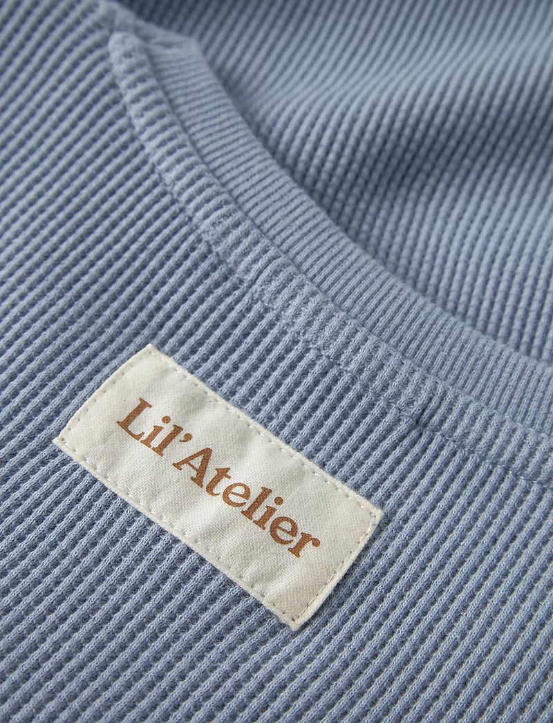 Lil'Atelier - NMMHARUN SS LOOSE SWEAT LIL - sweatshirts - dusty blue - 5