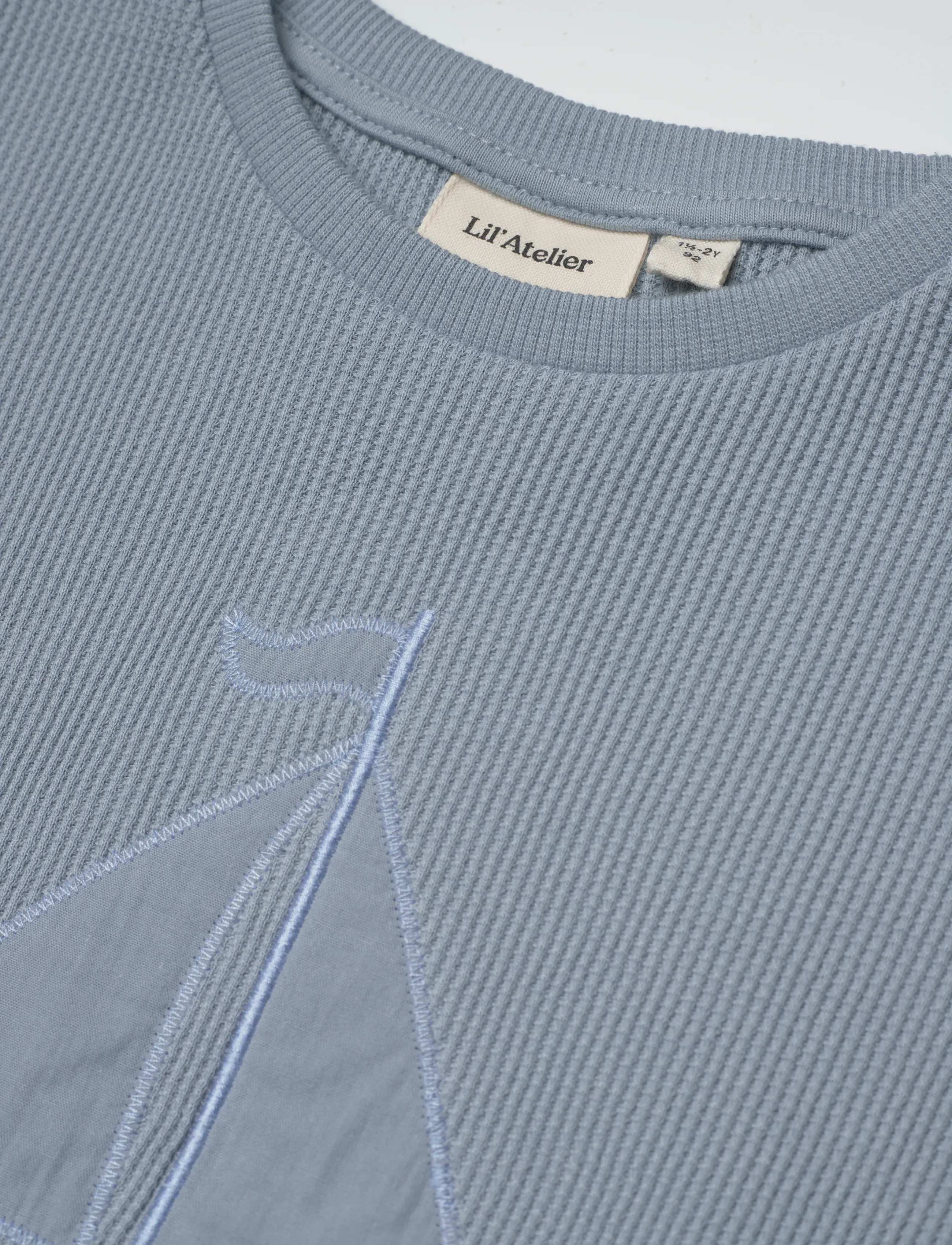 Lil'Atelier - NMMHARUN SS LOOSE SWEAT LIL - sweatshirts & hættetrøjer - dusty blue - 5