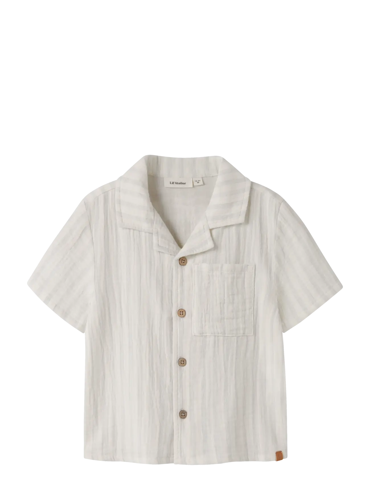 Lil'Atelier NMMHAGI SS LOOSE SHIRT LIL - Last chance - COCONUT MILK / beige