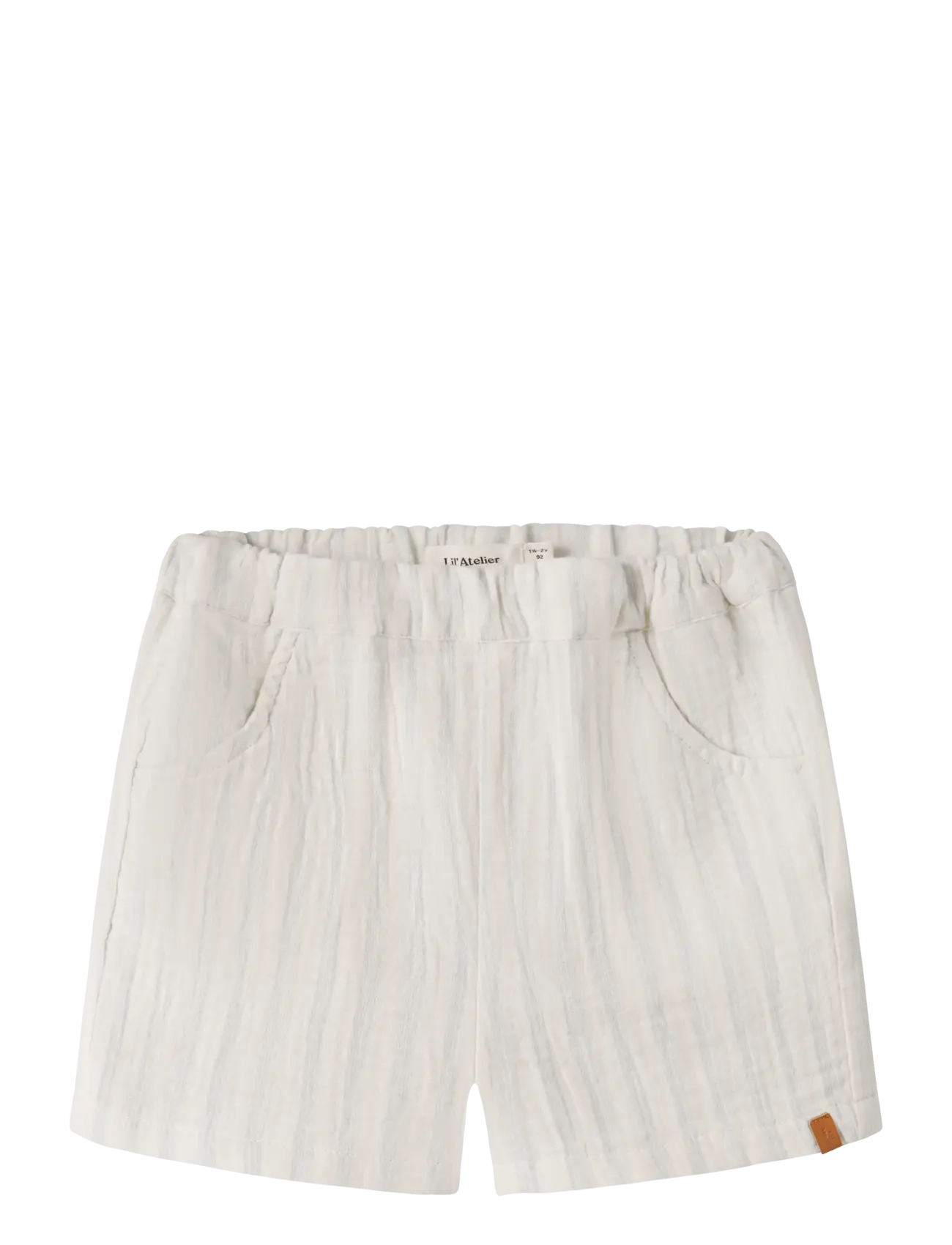 Lil'Atelier NMMHAGI LOOSE SHORTS LIL - Lil'Atelier - COCONUT MILK / white