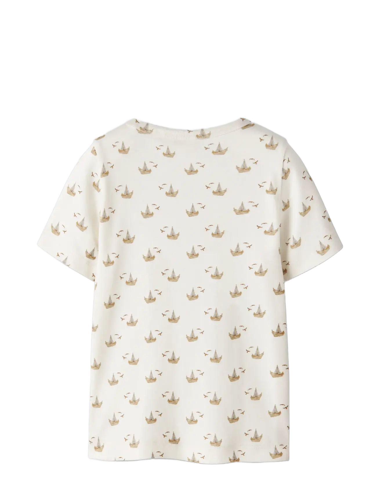 Lil'Atelier - NMMGAYO SOR SS SLIM TOP LIL - krótki rękaw - coconut milk - 1