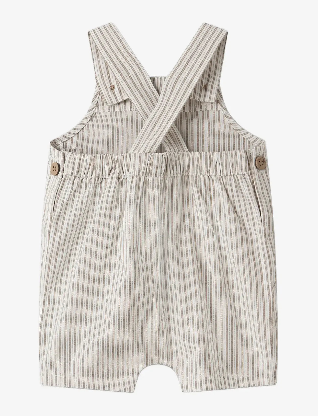 Lil'Atelier - NBMHELO LOOSE SHORT OVERALL LIL - kombinezoni - coconut milk - 1