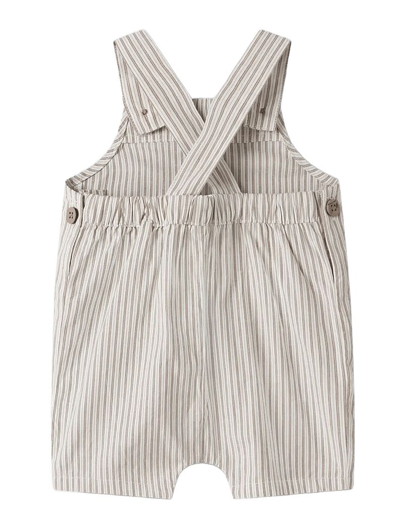 Lil'Atelier - NBMHELO LOOSE SHORT OVERALL LIL - kombinezoni - coconut milk - 1
