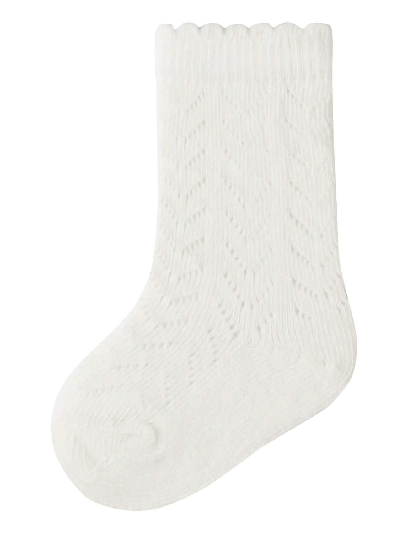 Lil'Atelier NBFHERDA KNEE SOCK LIL - Kleidung - COCONUT MILK / white