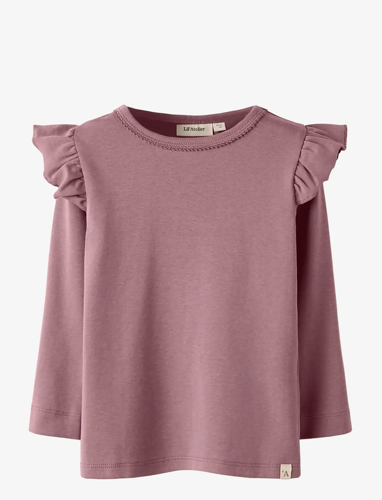 Lil'Atelier - NMFLAYO SEV LS SLIM TOP LIL - pikkade varrukatega t-särgid - nostalgia rose - 0