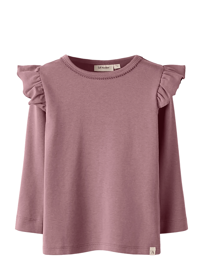 Lil'Atelier - NMFLAYO SEV LS SLIM TOP LIL - pikkade varrukatega t-särgid - nostalgia rose - 0