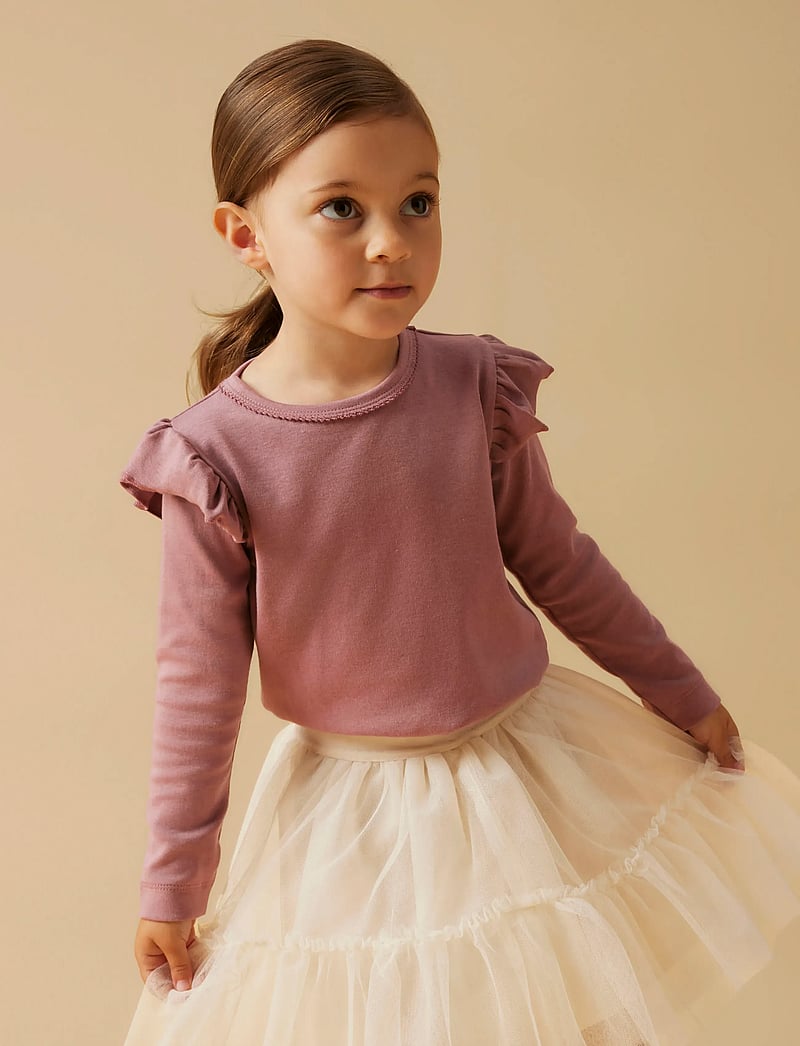 Lil'Atelier - NMFLAYO SEV LS SLIM TOP LIL - pikkade varrukatega t-särgid - nostalgia rose - 3