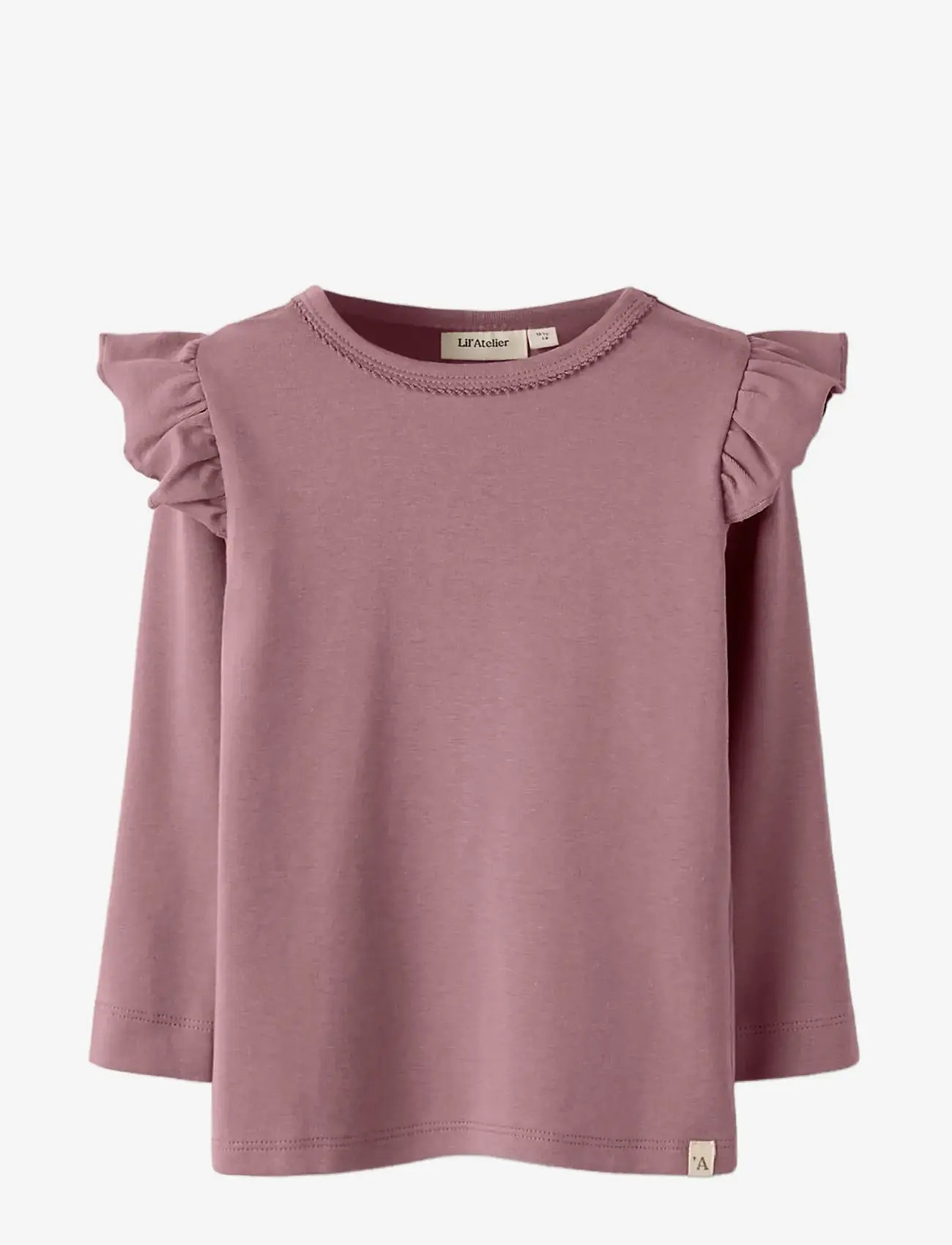 Lil'Atelier - NMFLAYO SEV LS SLIM TOP LIL - pikkade varrukatega t-särgid - nostalgia rose - 2