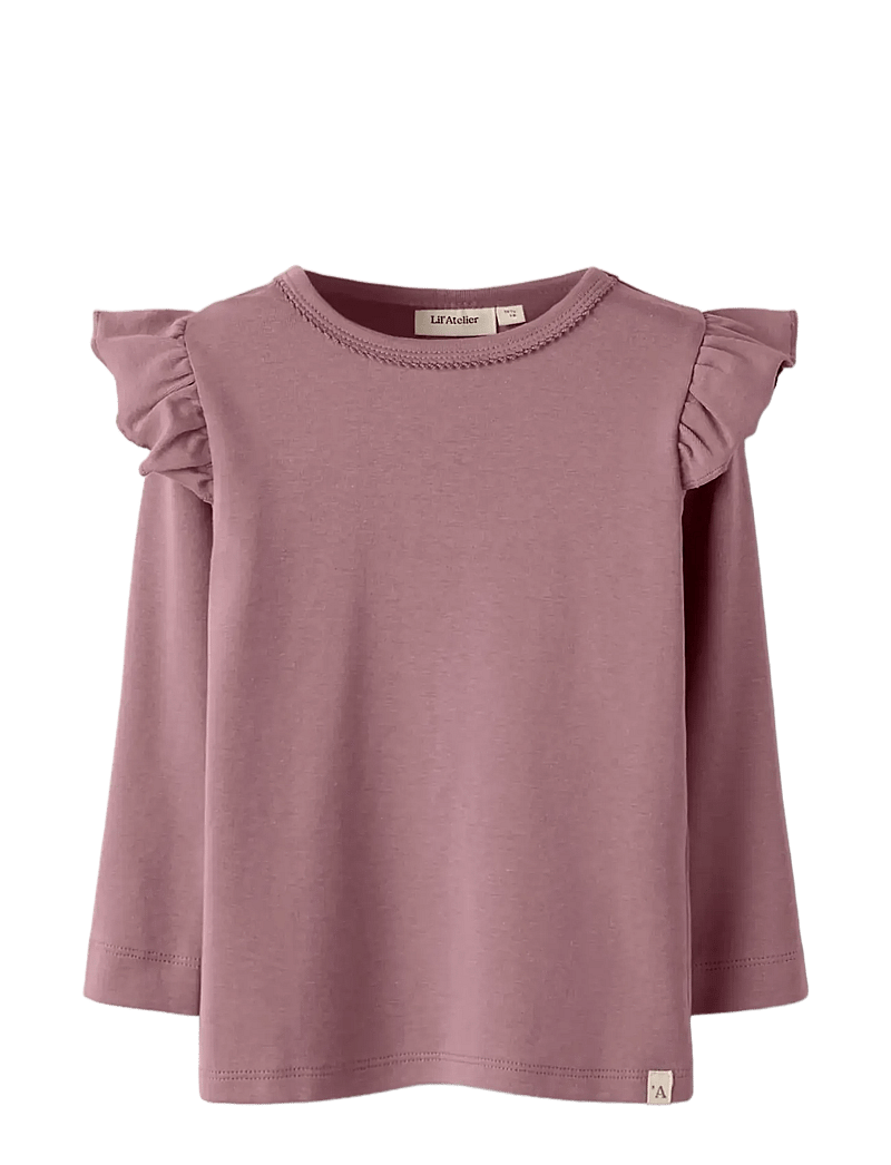 Lil'Atelier - NMFLAYO SEV LS SLIM TOP LIL - pikkade varrukatega t-särgid - nostalgia rose - 2