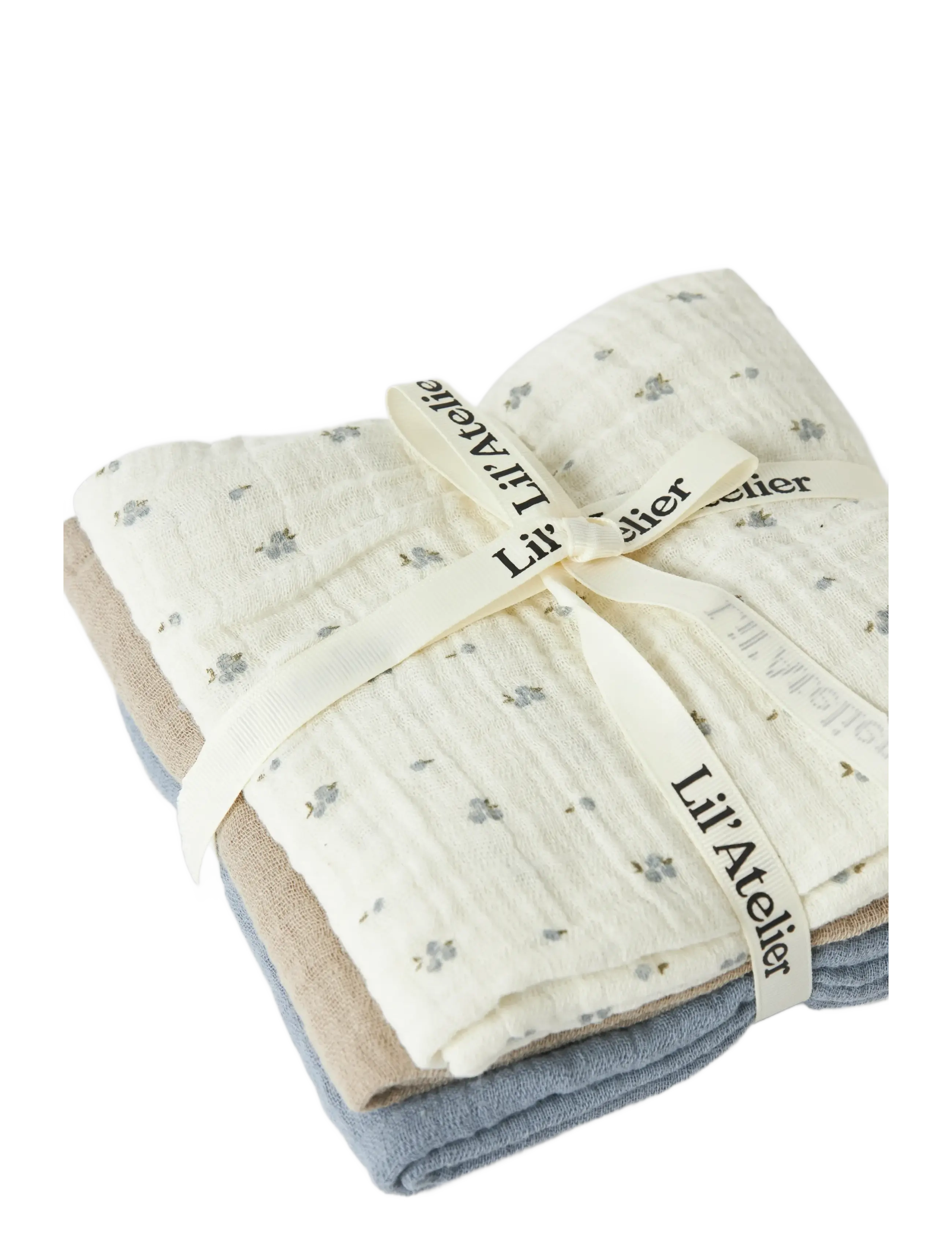 Lil'Atelier - NBNISLEYS 3PACK NAPPIES LIL NOOS - musselinklude - coconut milk - 3