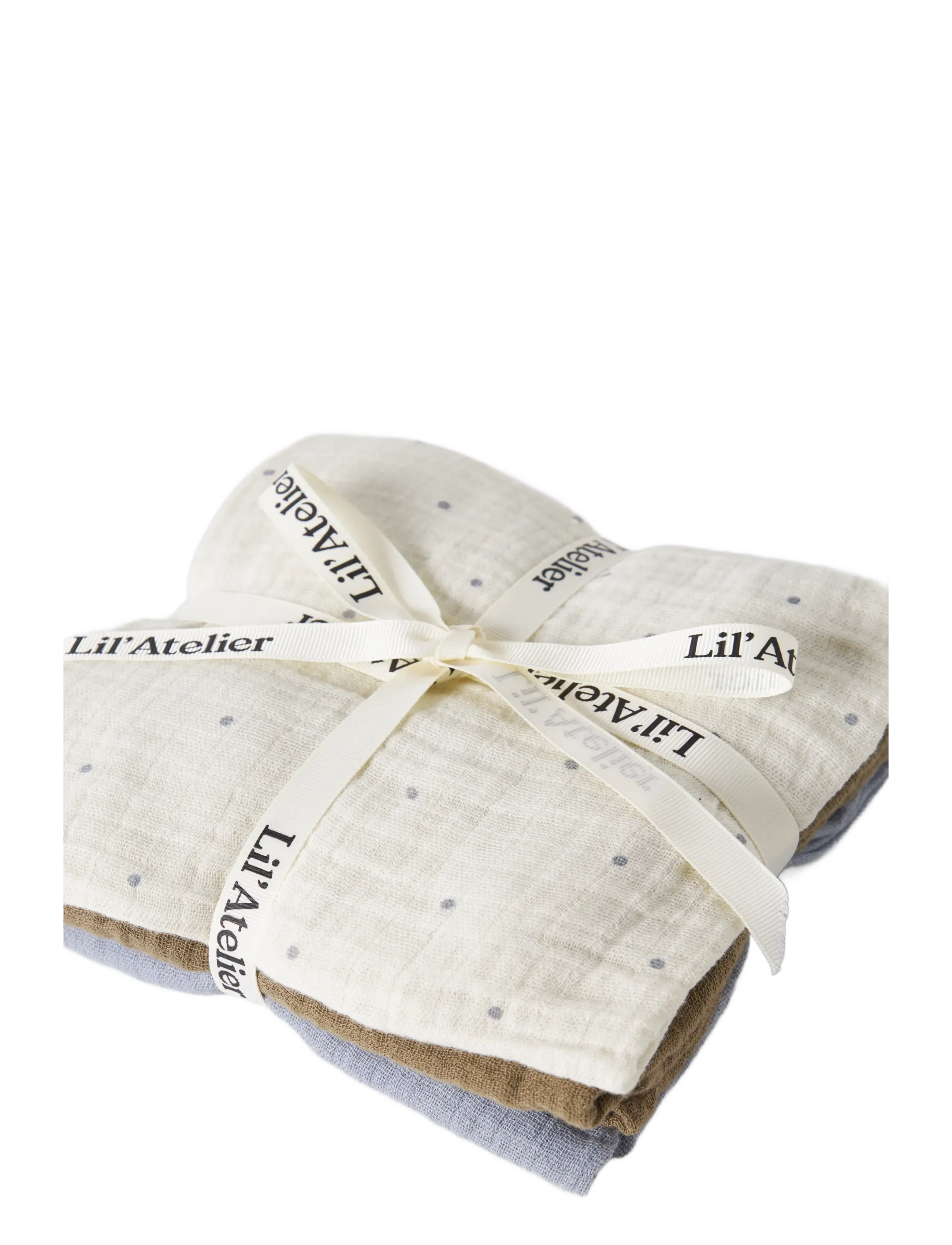 Lil'Atelier - NBNISLEYS 3PACK NAPPIES LIL NOOS - musselinklude - turtledove - 2