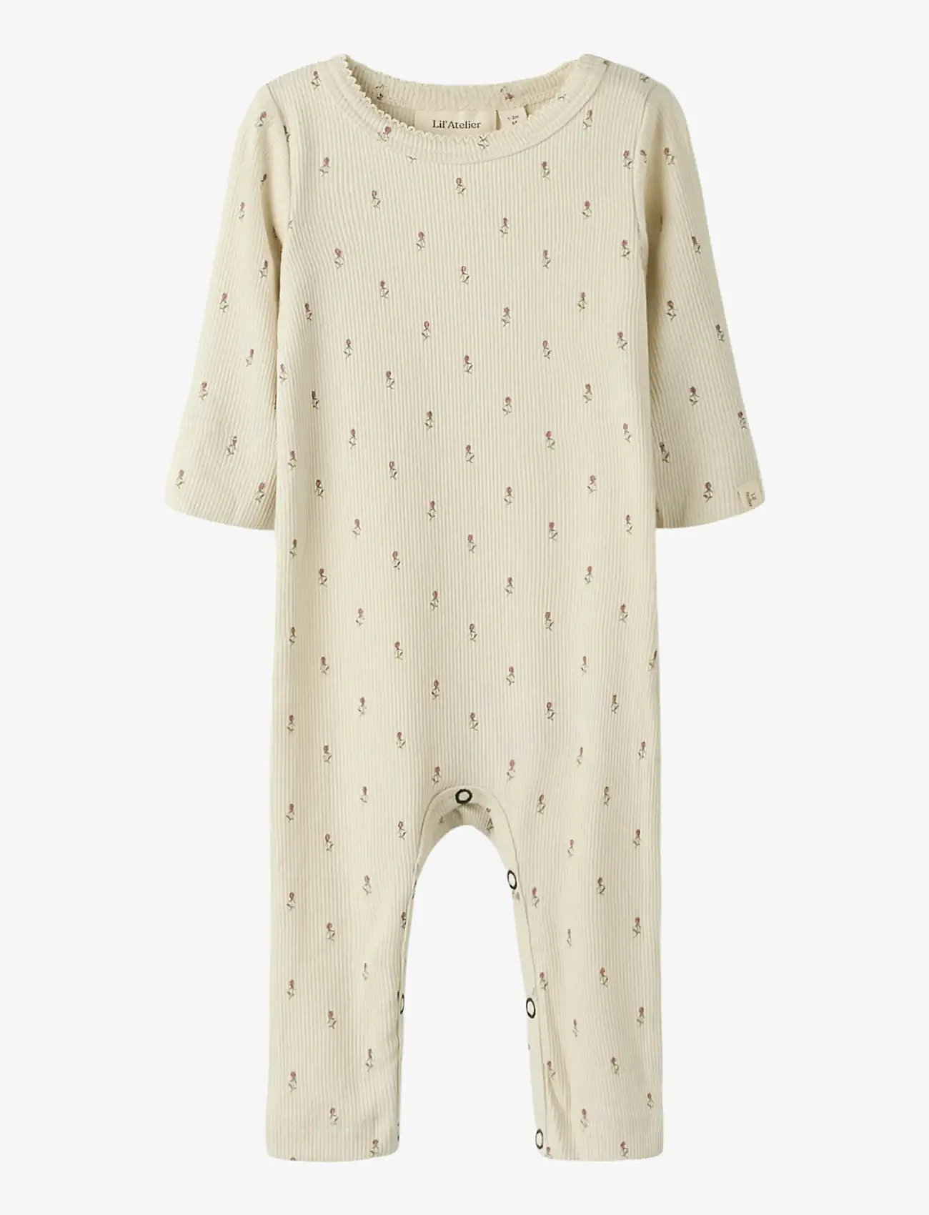Lil'Atelier - NBFGAGO LS NIGHTSUIT LIL - schlafoveralls - turtledove - 1
