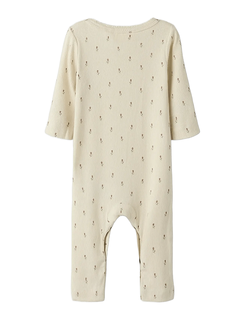 Lil'Atelier - NBFGAGO LS NIGHTSUIT LIL - schlafoveralls - turtledove - 2