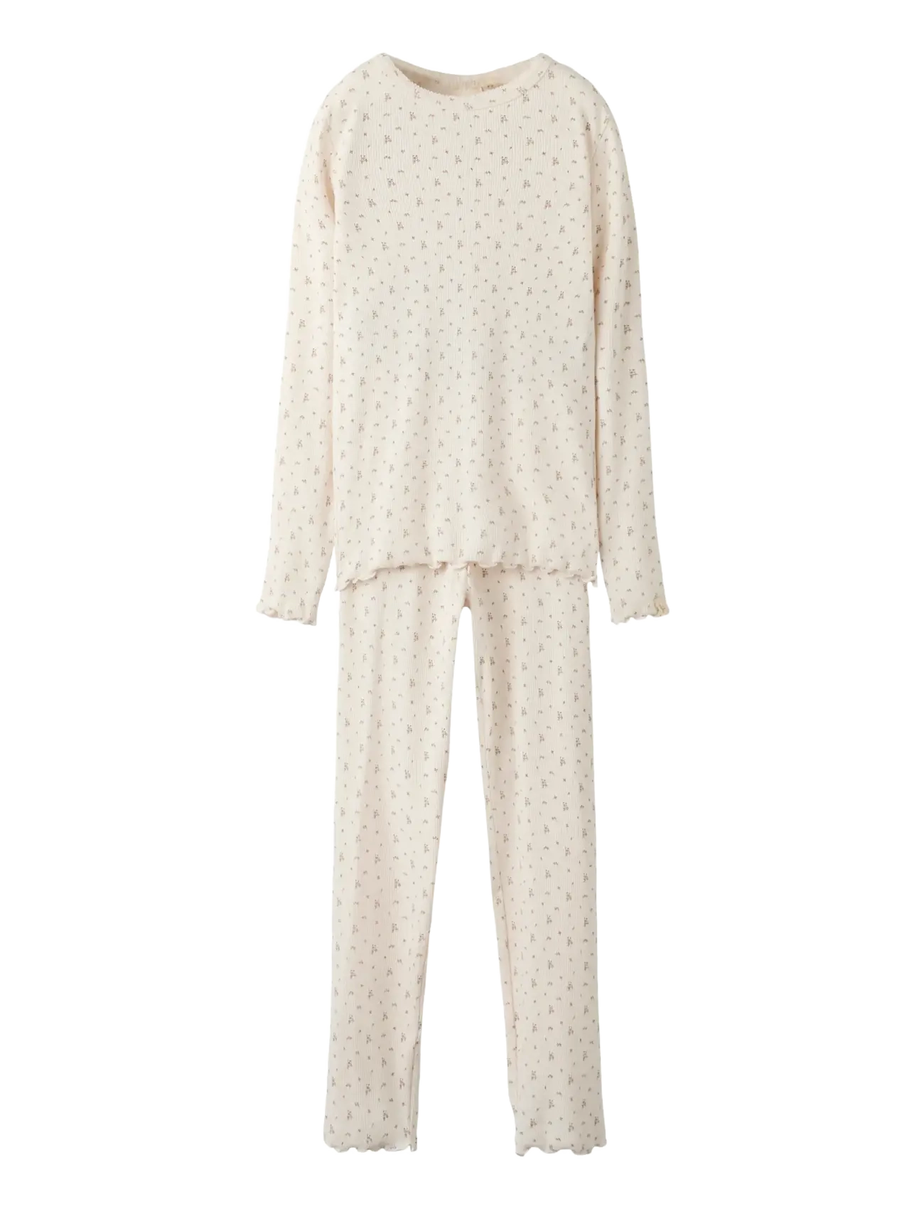 Lil'Atelier NMFGAGO NIGHT SET LIL - Pyjamassæt - ALMOST MAUVE / cream