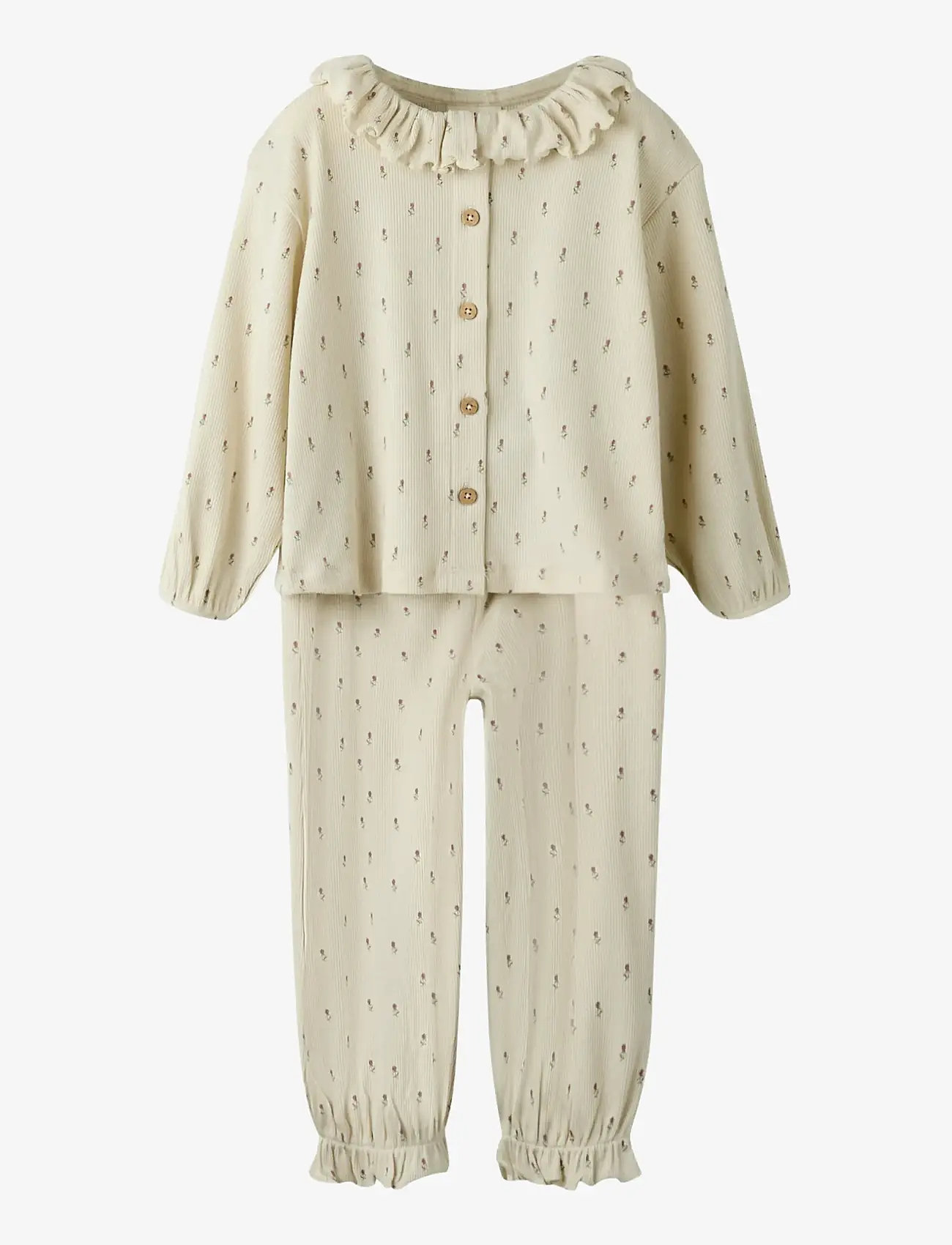 Lil'Atelier - NMFGAGO RUA LOOSE NIGHT SET LIL - pyjamassæt - turtledove - 0