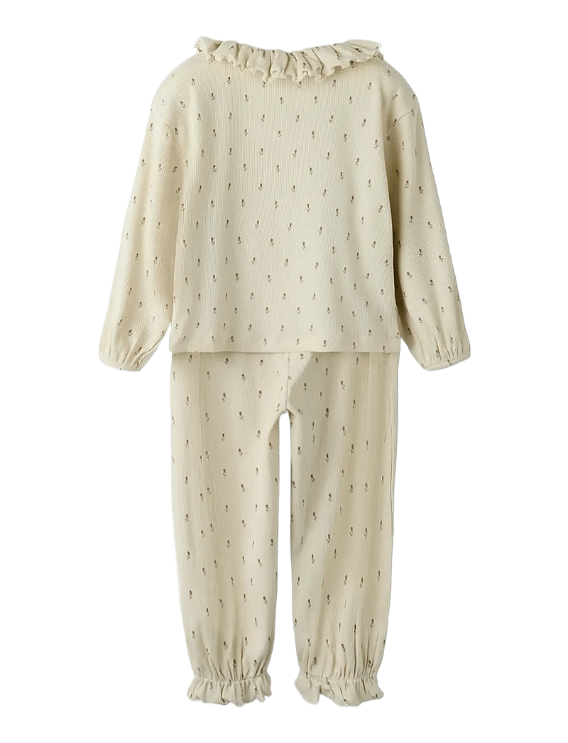 Lil'Atelier - NMFGAGO RUA LOOSE NIGHT SET LIL - pyjamassæt - turtledove - 2