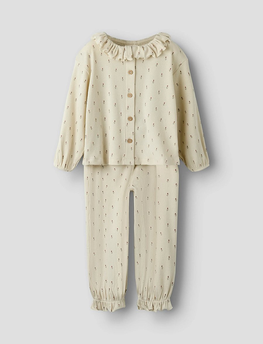 Lil'Atelier - NMFGAGO RUA LOOSE NIGHT SET LIL - pyjamasset - turtledove - 0