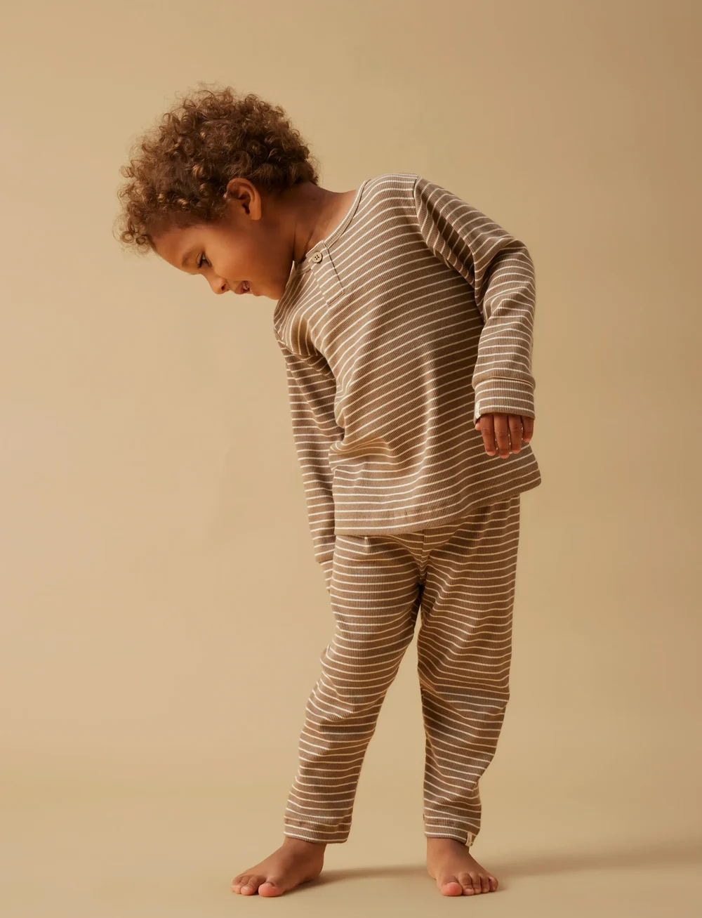 Lil'Atelier - NMMGAGO LS NIGHT SET LIL - pyjamassæt - sepia tint - 5