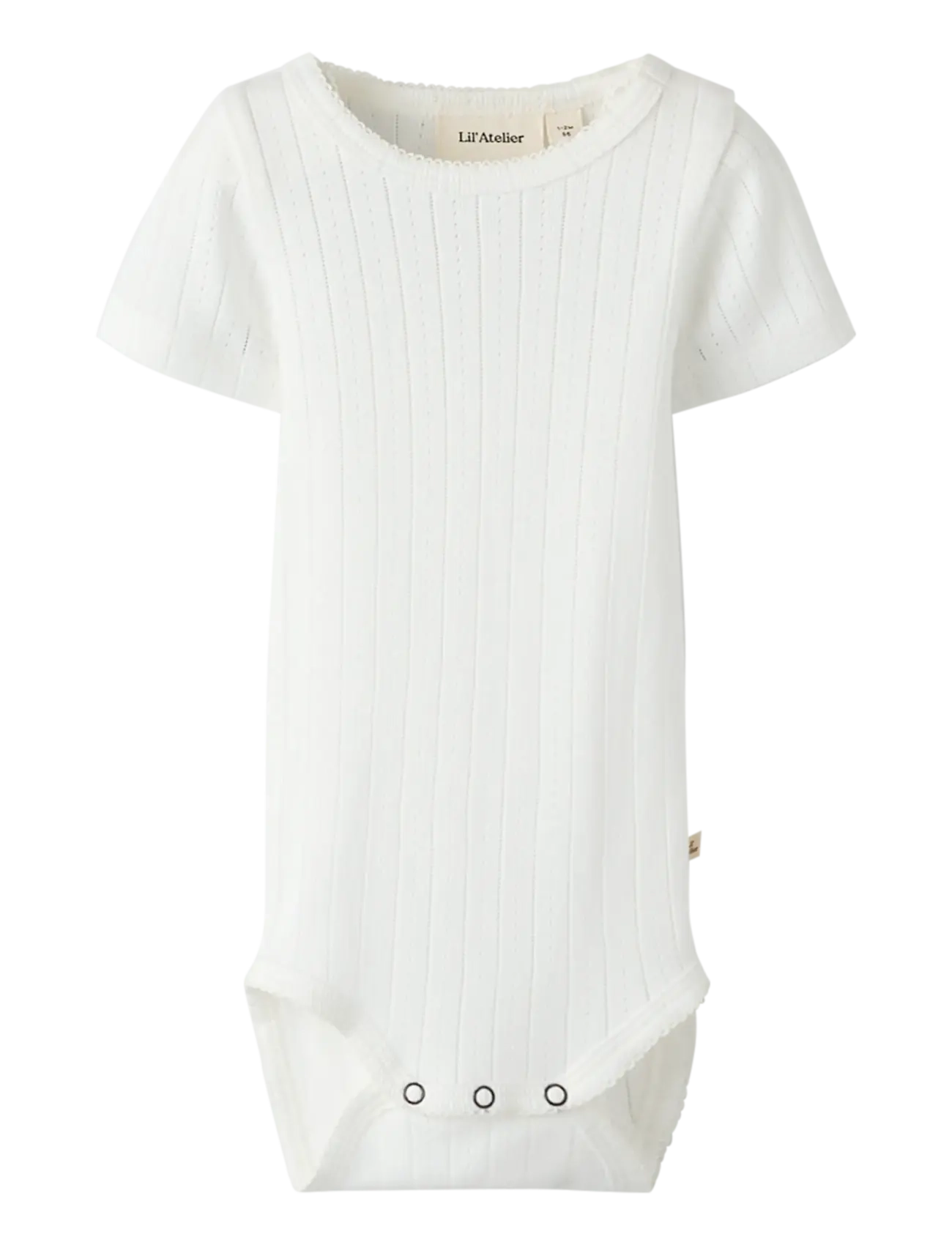 Lil'Atelier Nbfrachels Ss Slim Body Lil, 68, Bodys, Weiß - Short-sleeved, Kinder