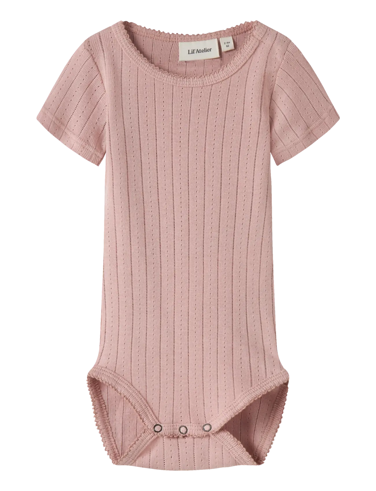 Lil'Atelier Nbfrachels Ss Slim Body Lil, 62, Bodys, Rosa - Short-sleeved, Kinder