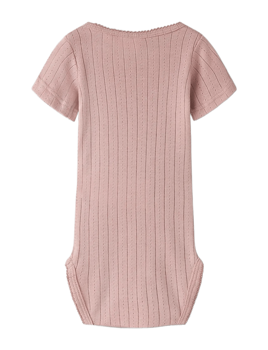 Lil'Atelier - NBFRACHELS SS SLIM BODY LIL - trumpomis rankovėmis - misty rose - 1
