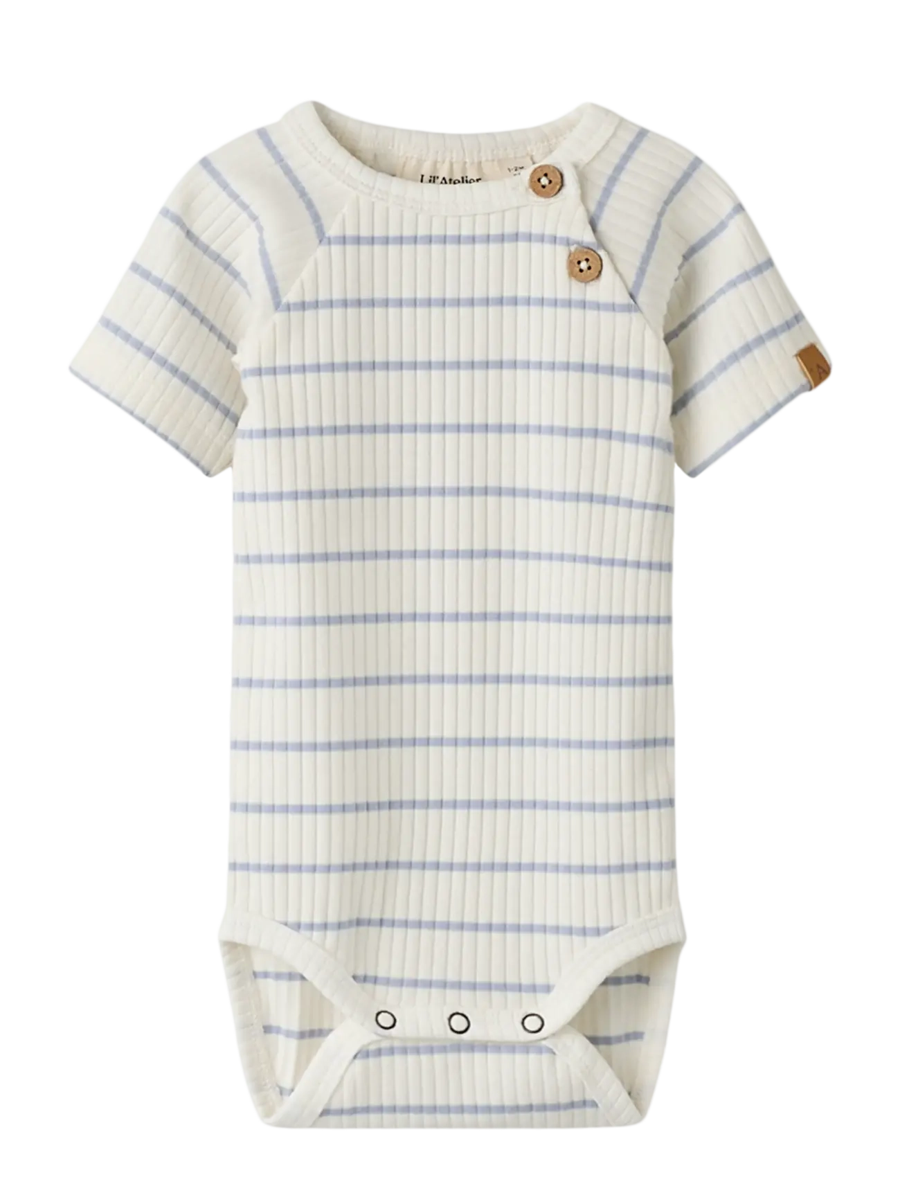 Lil'Atelier NBMKAIL SS SLIM BODY LIL NOOS - Heldragter - COCONUT MILK / blue