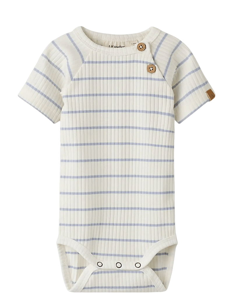 Lil'Atelier - NBMKAIL SS SLIM BODY LIL NOOS - kortärmade bodysuits - coconut milk - 0