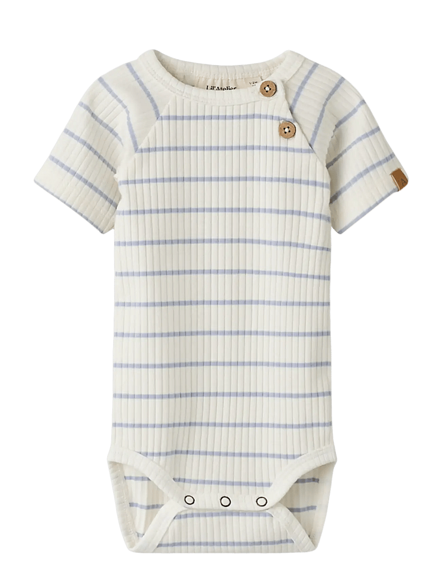 Lil'Atelier - NBMKAIL SS SLIM BODY LIL NOOS - kortærmede heldragter - coconut milk - 0