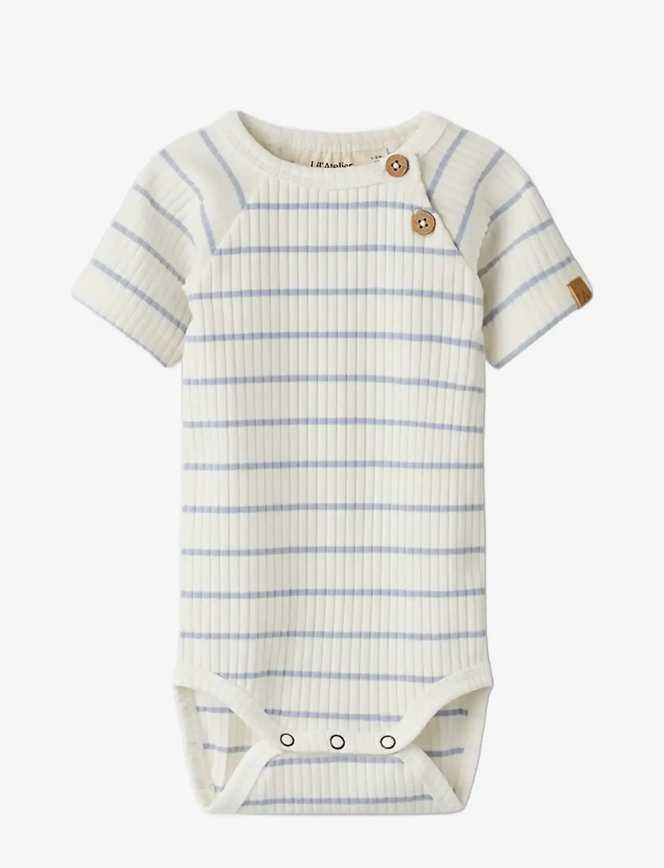 Lil'Atelier - NBMKAIL SS SLIM BODY LIL NOOS - kortärmade bodysuits - coconut milk - 2