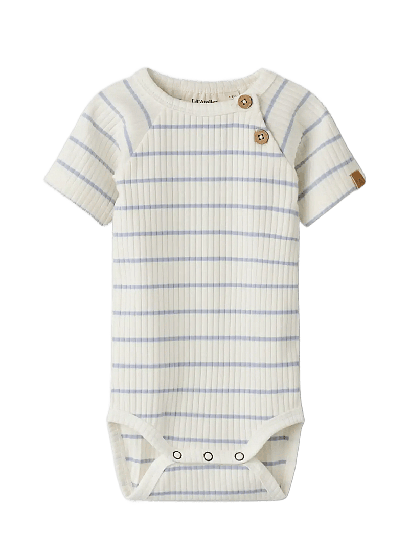 Lil'Atelier - NBMKAIL SS SLIM BODY LIL NOOS - kortärmade bodysuits - coconut milk - 2