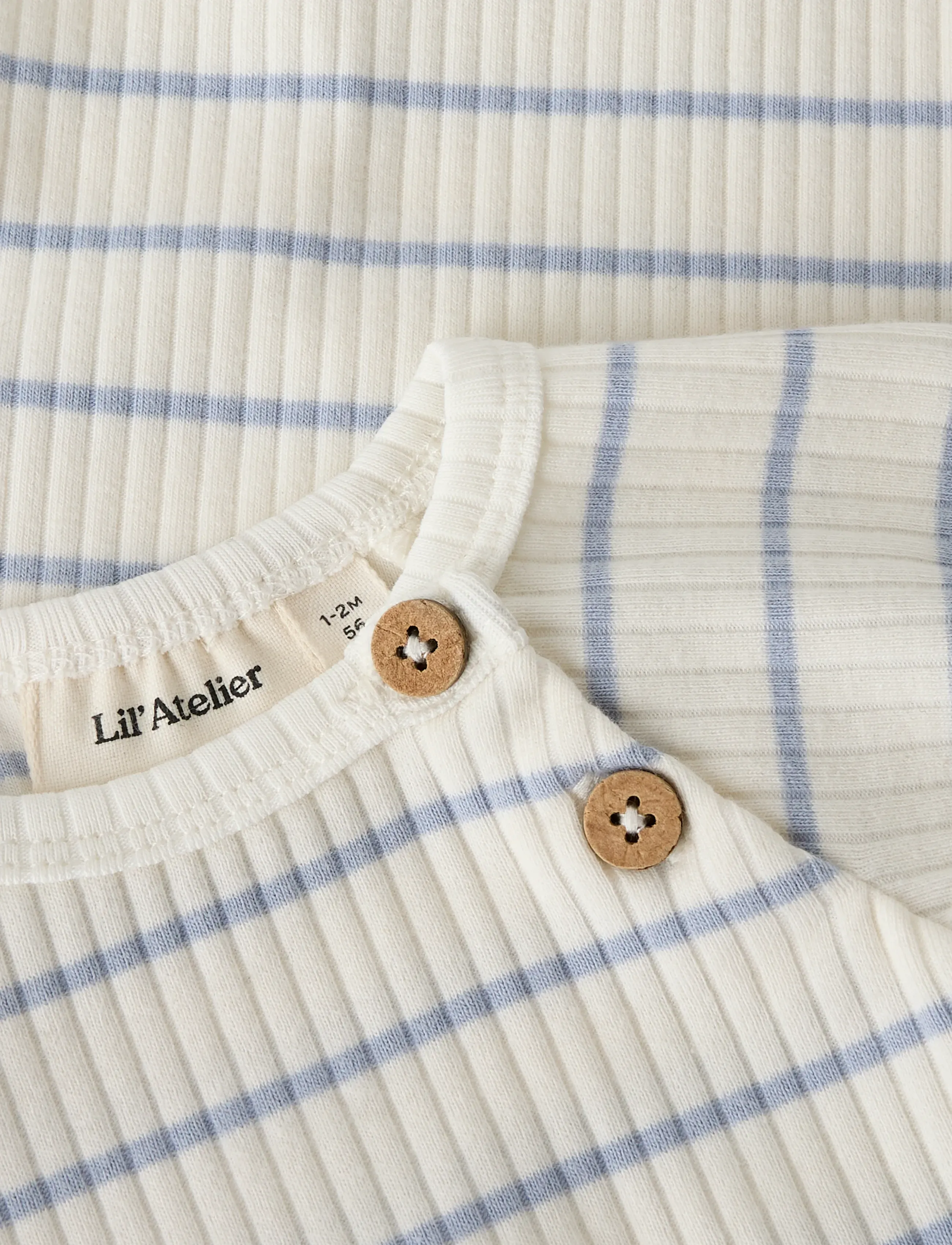 Lil'Atelier - NBMKAIL SS SLIM BODY LIL NOOS - kortærmede heldragter - coconut milk - 3