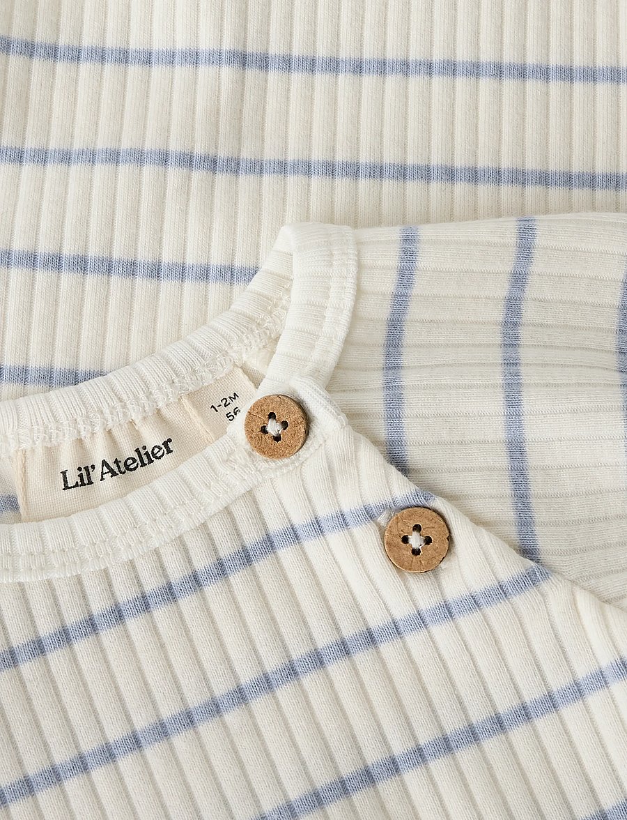Lil'Atelier - NBMKAIL SS SLIM BODY LIL NOOS - kortærmede heldragter - coconut milk - 3