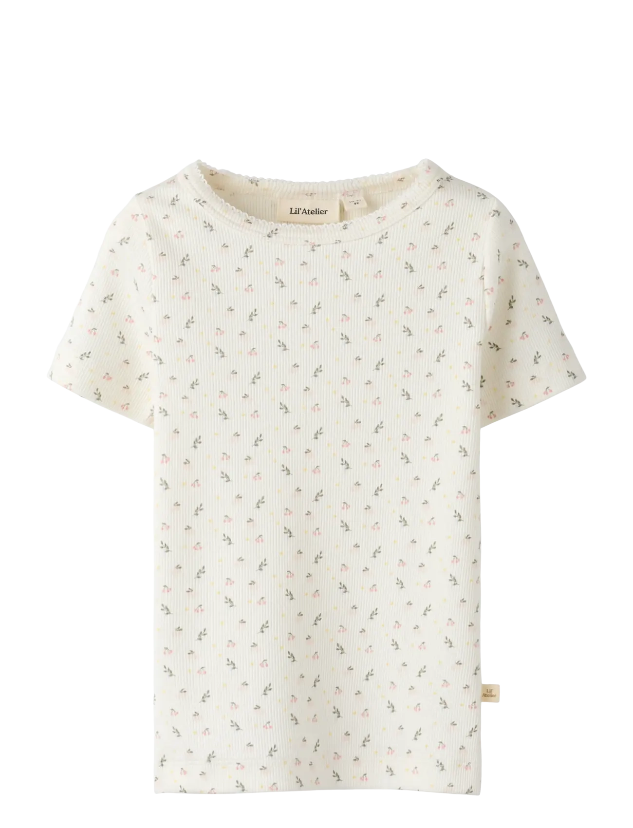 Lil'Atelier - NMFGAGO SS SLIM TOP LIL NOOS - kurzärmelige - coconut milk - 1