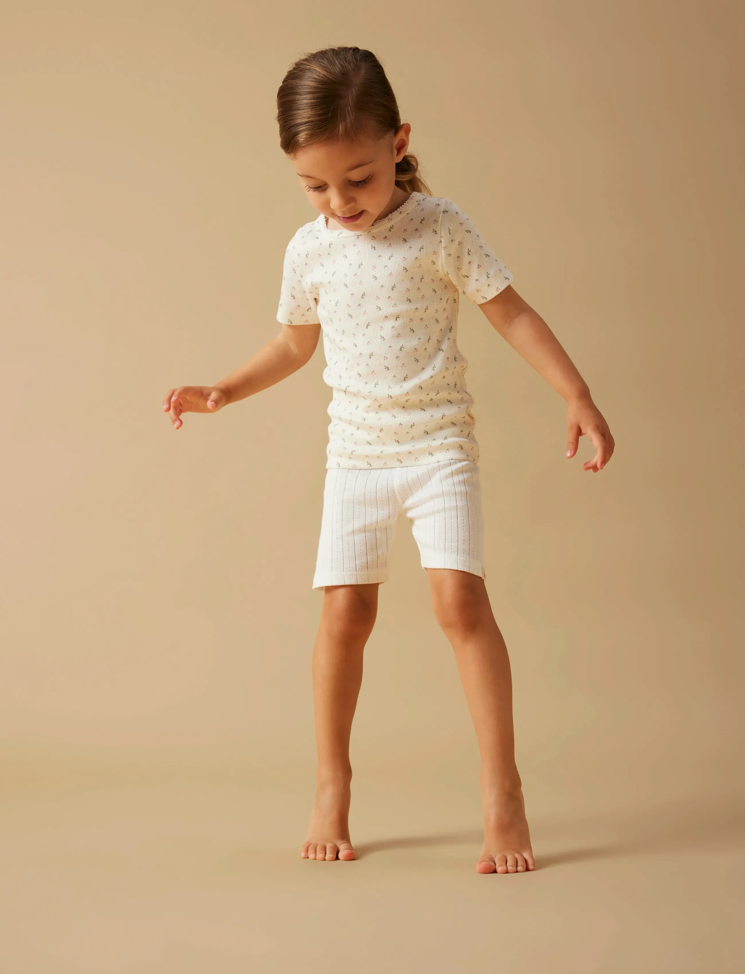Lil'Atelier - NMFGAGO SS SLIM TOP LIL NOOS - kortärmade t-shirts - coconut milk - 3