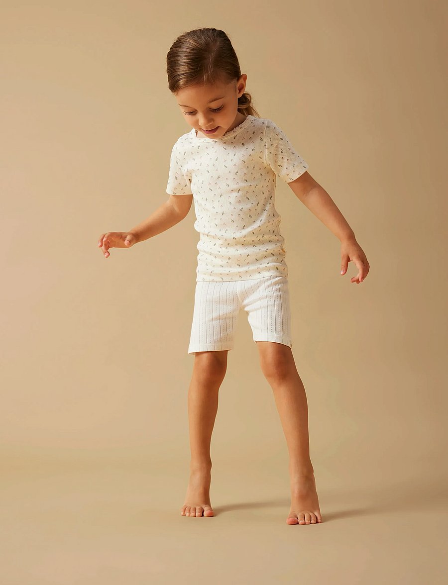 Lil'Atelier - NMFGAGO SS SLIM TOP LIL NOOS - lyhythihaiset t-paidat - coconut milk - 4