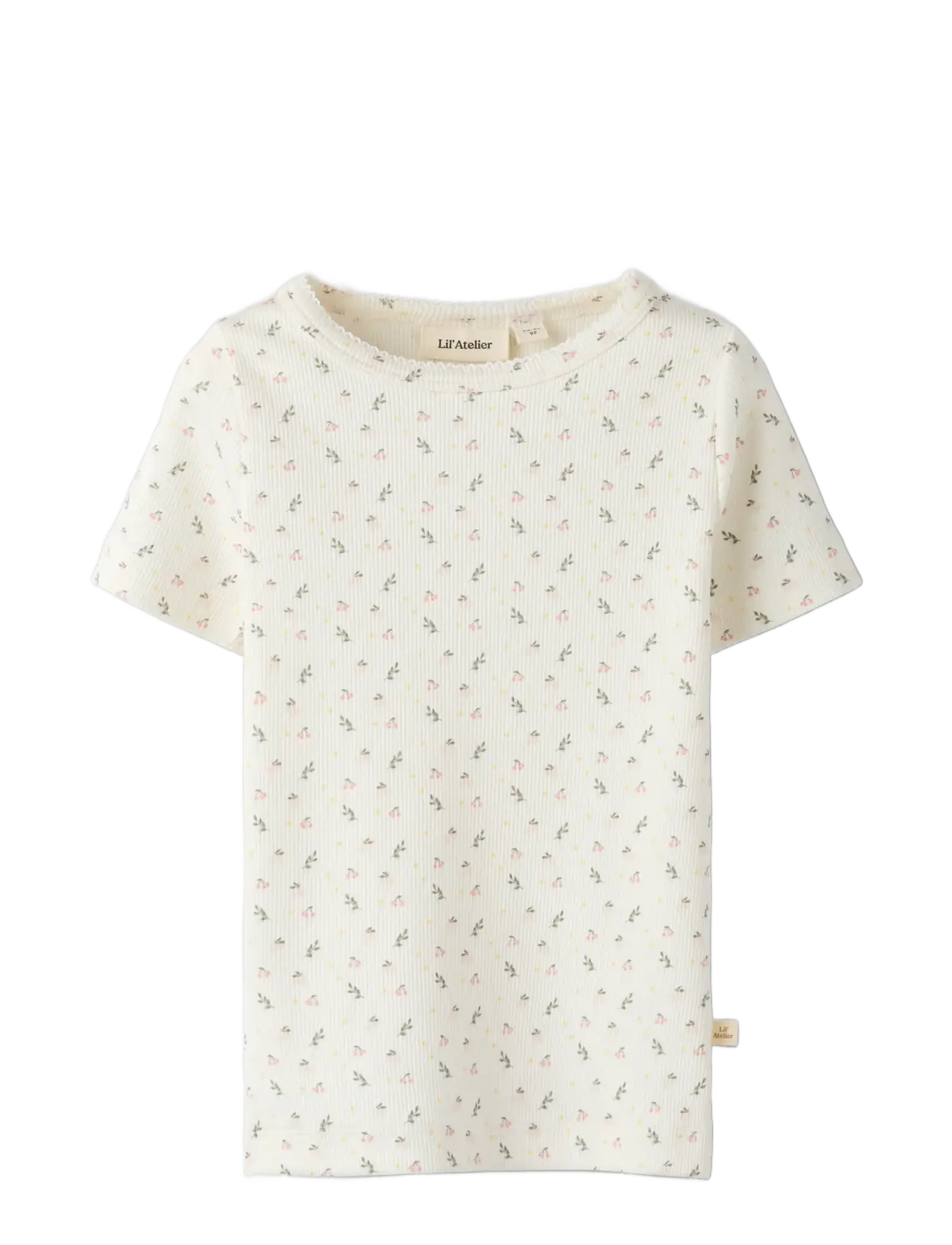 Lil'Atelier - NMFGAGO SS SLIM TOP LIL NOOS - kurzärmelige - coconut milk - 3