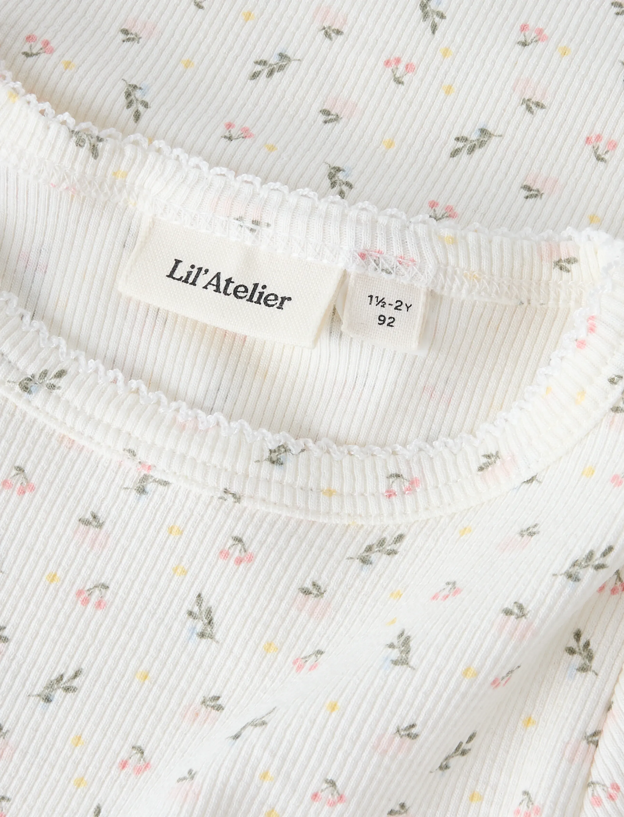 Lil'Atelier - NMFGAGO SS SLIM TOP LIL NOOS - kurzärmelige - coconut milk - 5