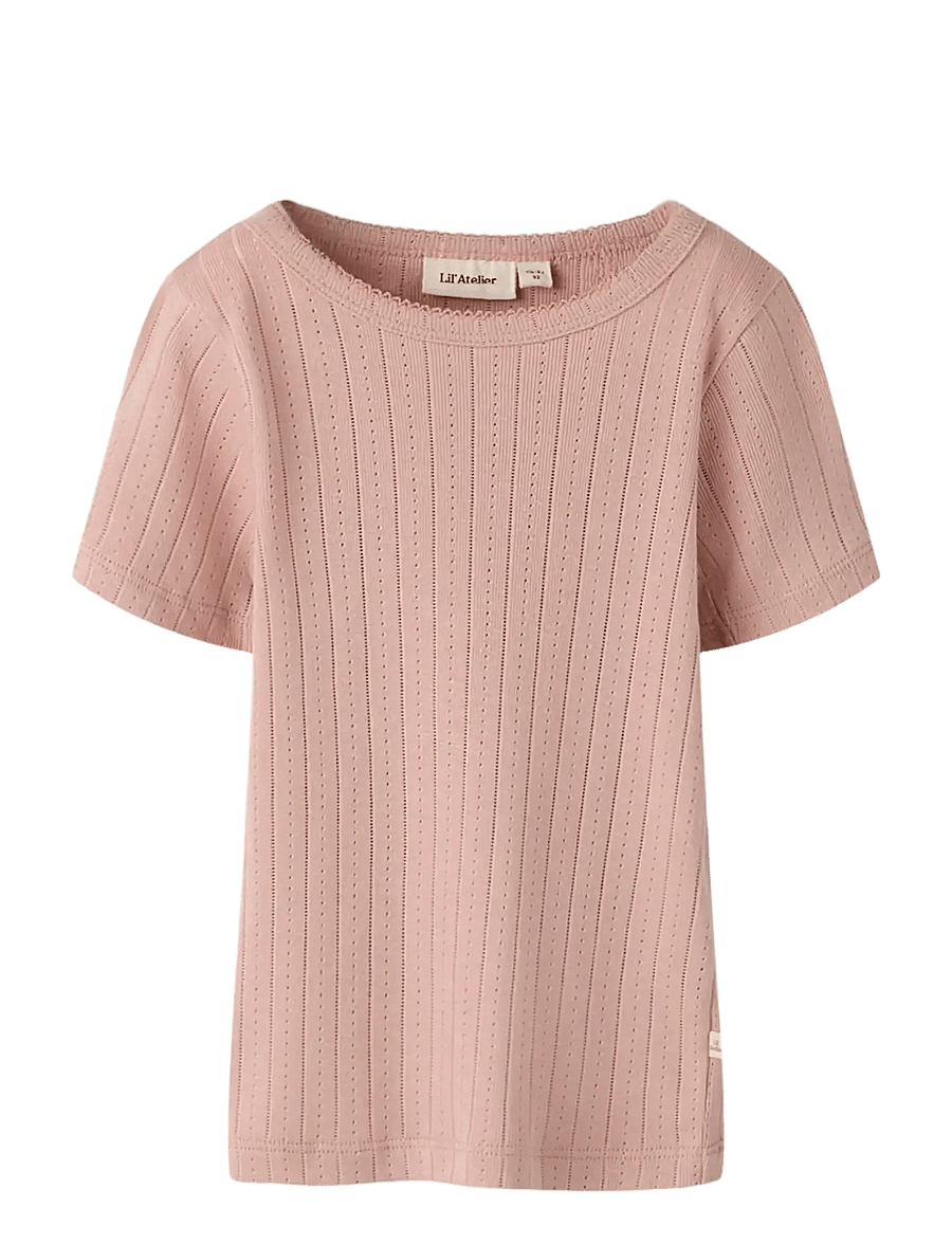 Lil'Atelier - NMFRACHEL SS SLIM TOP LIL NOOS - kurzärmelige - misty rose - 1