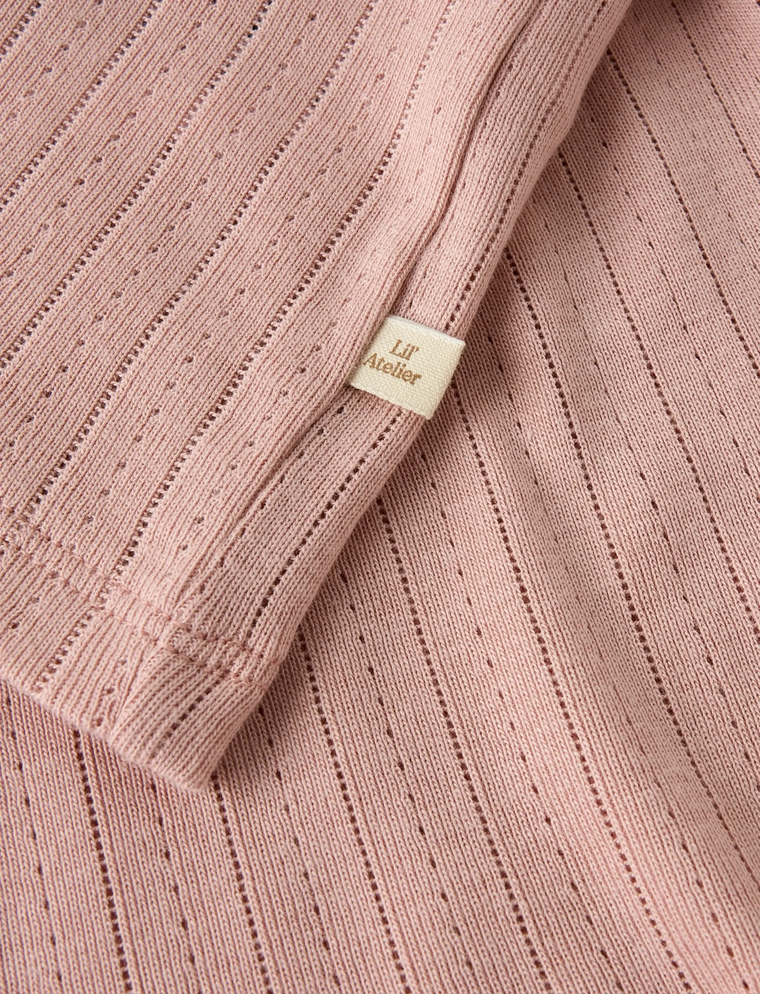 Lil'Atelier NMFRACHEL SS SLIM TOP LIL NOOS - Overdeler - MISTY ROSE / pink/rose