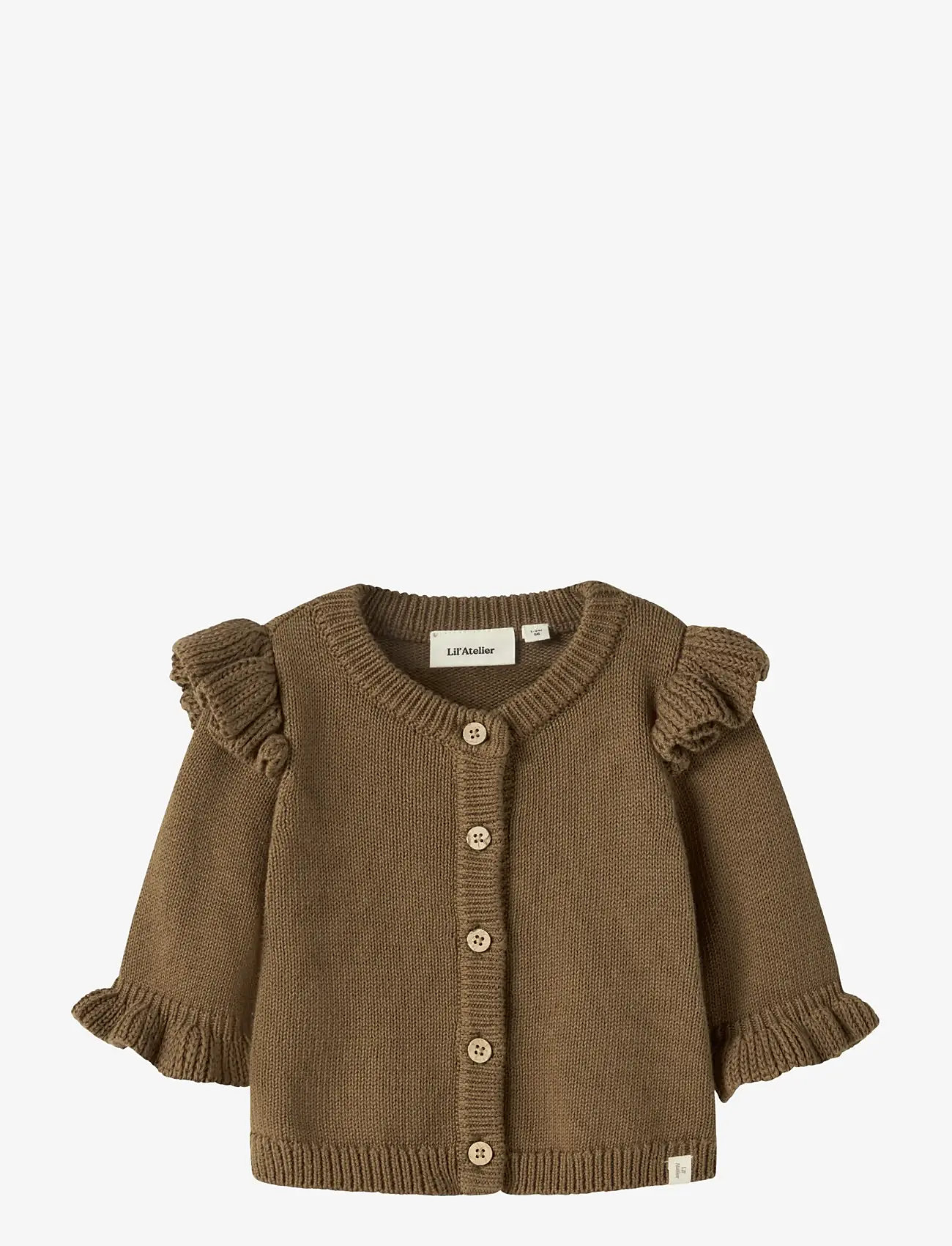 Lil'Atelier - NBFKOPA LS KNIT CARD LIL - kardiganid - kangaroo - 0